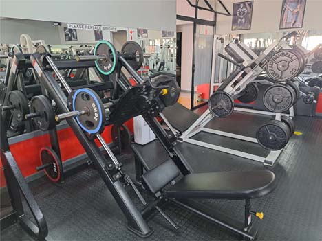 Fitness equipment in a state-of-the-art gym